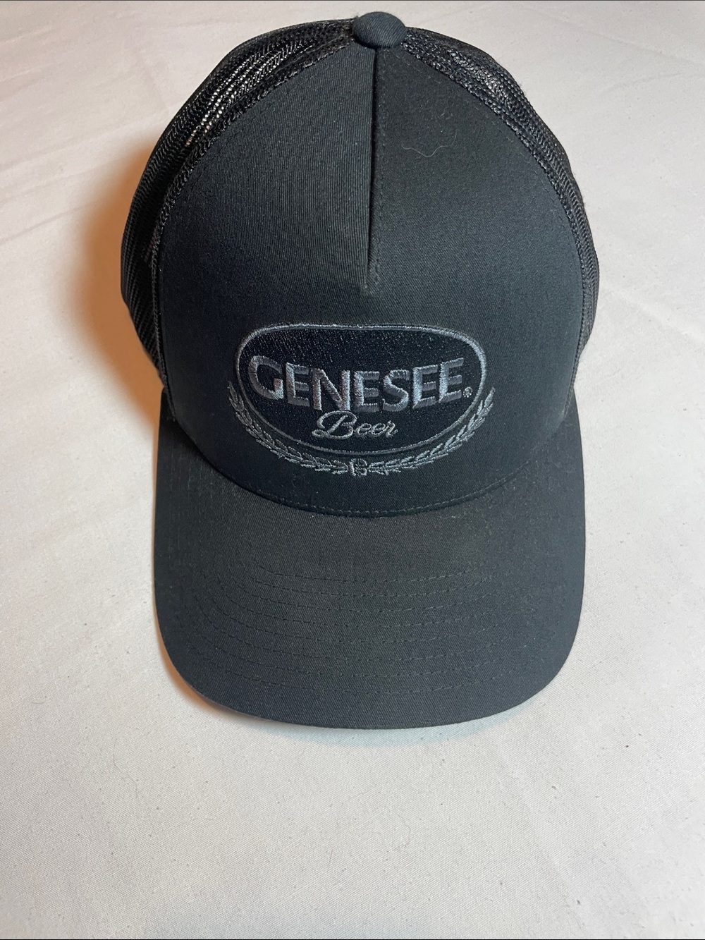 Genesee Beer The Classics Black Mesh Trucker Hat